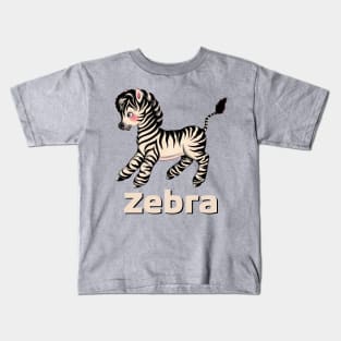 Cute Baby Zebra design perfect for children Kids T-Shirt